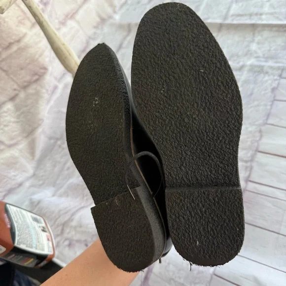 Deer Stag’s Zander Black Leather Shoes  With Memory Foam Kids Size 2.5 M - Picture 7 of 9